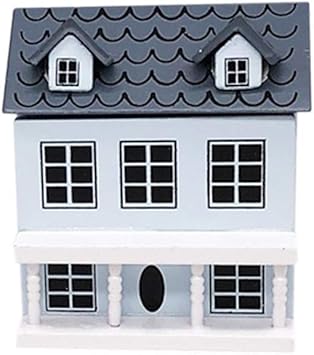 Amazon Com Quaanti Mini House With Movable Grey Roof For 1 12