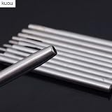 kuou 10 Pc Round Steel Hole Punch Cutter Set 0.5mm-5.0mm for Leather Paper view 4