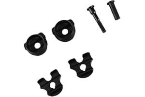 Stainless Steel Bike Seat Post Clamp, 4 Bike Seat Post Clamp Accessories | 2 Screw, 7x9mm, for Carbon Saddle Rails