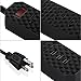 Poweradd 6-Outlet Power Strip Surge Protector with 3-Port Smart USB Charger, 6-foot Heavy Power Cord - Black