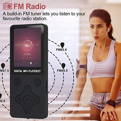 Portable Ultra Slim MP3 MP4 Hifi Lossless Music Large Screen Player,With FM Radio Recorder E-book (Black) - Thumbnail 4