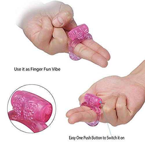 Vibrating Cock Ring - [10-Pack] Butterfly Stretchy Penis Ring - Clitorial Stimulation for Women - Adult Sex Toys for Couples