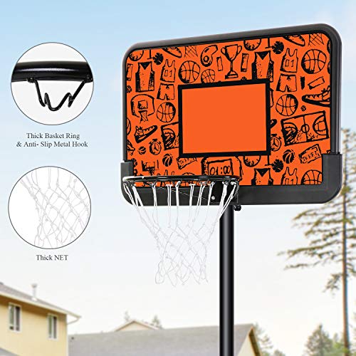 MaxKare Portable Basketball Hoop Basketball Goal Outdoor Basketball