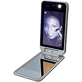 Bluestone Sunshield Sun Smart UV Makeup Mirror - Makeup Vanity Mirror, Ideal for Travel with Advanced Sun Protection Detection, USB Charging, Backup Power