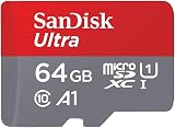 SanDisk 64GB Ultra microSDXC Card + SD Adapter UHS-I A1 120 MB/s Class 10