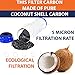 Aquaboon 5 Micron 10 x 2.5 Granular Activated Carbon Water Filter Cartridge GAC Water Filter Replacement Compatible with AP117, GAC-10, GAC1, 6 Pack