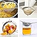 Set of 3 Fine Mesh Strainer Set of Stainless Steel, Flour Sifter Sieve and Tea Colander - Crafted for Straining Pasta&Quinoa - Thetis Homes