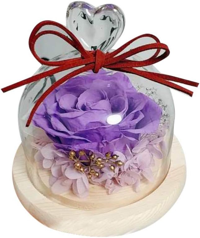 KOERIM Preserved Flower Rose,Handmade Eternal Rose in Glass Dome Gift for Valentine's Day, Mother's Day,Wedding,Christmas,Anniversary Preserved Fresh Flower