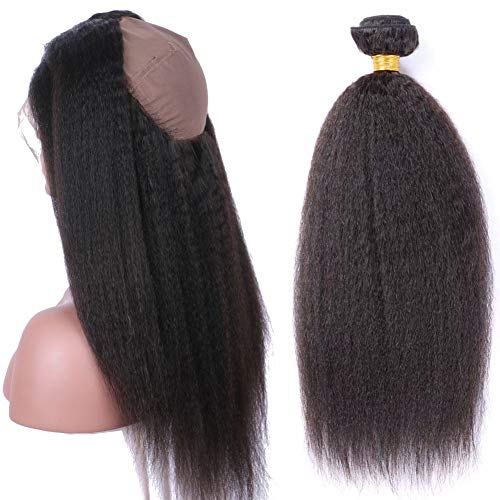Brazilian-Human-Hair-Kinky-Straight-360-Lace-Frontal-Closure-With-Baby-Hair-Pre-Plucked-Hairline-360-Wig-for-Black-Women-Hair-Bundle-16-inch