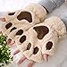 Arshiner Women Cat Bear Paw Claw Soft Winter Gloves