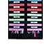 ZKOO 20 Pockets Hanging Wall File Organizer for A4 Size Paper/Legal/Letter Size Document, Sturdy Wall Mail Organizer Black Pocket Great for Classroom, Office, Home Use with 4 Hangers 6 Pen Pocket