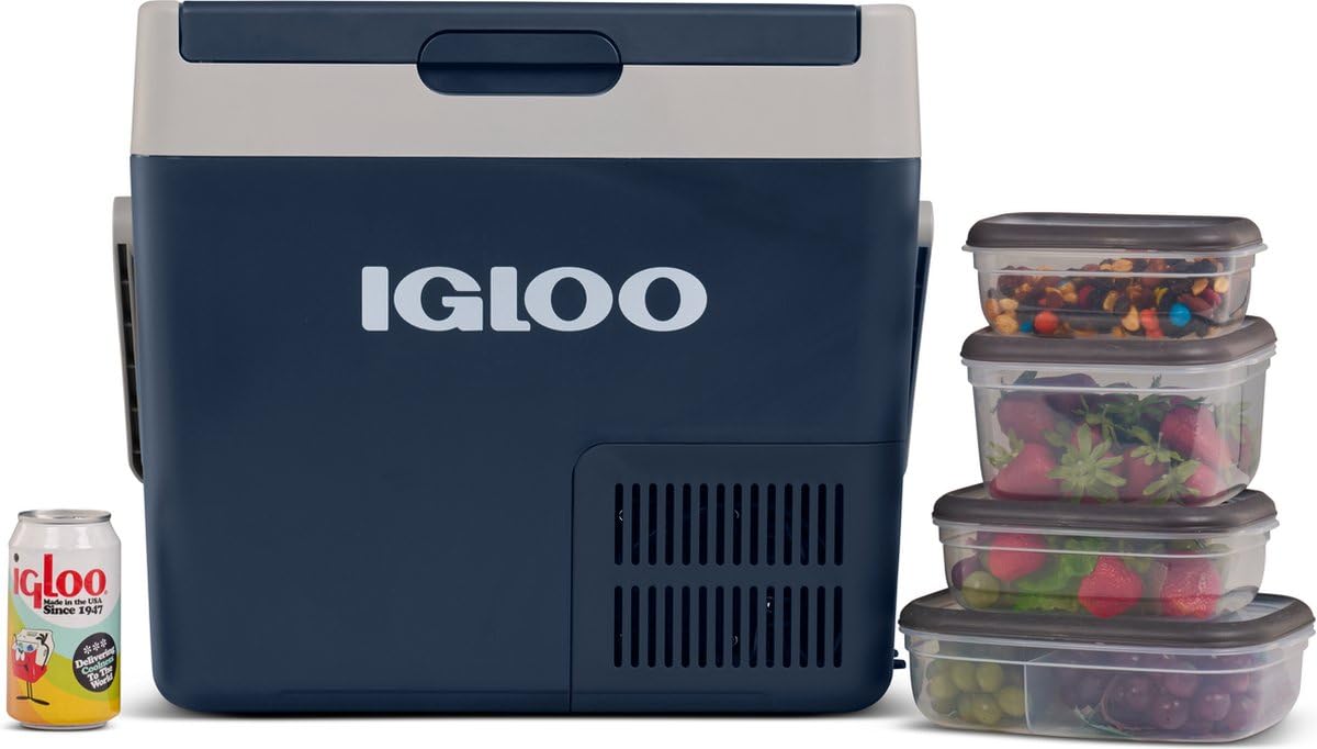Igloo ICF32 - Tragbare Kompressor Kühlbox 32L - 12/24V 230V - Elektrische Kühlbox -18 °C bis 20 °C - Mini Kühlschrank, Gefrierbox für Camping, Auto 6