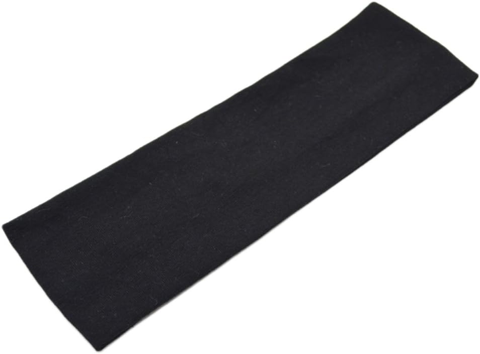 Westeng Women's Headband Elastic Sports Running Yoga Hair Band Cotton Outdoor Hair Wrap Black