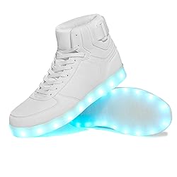 DIYJTS Kids LED Light Up Shoes, Fashion High Top