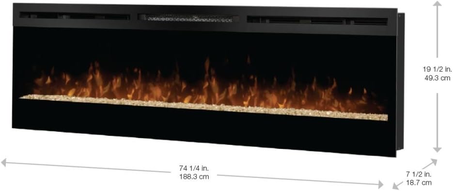 Dimplex Blf74 8290 Btu Galveston Wall Mounted Vent Free Led