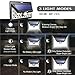 LITOM Enhanced Version Solar Lights Outdoor, 24 LED Super Bright Plating Solar Lights with Motion Sensor, Solar Powered Security Wall Lights for Front Door, Yard, Garage, Deck, Porch(4 Pack)
