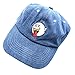 zhidan wei Distressed Boo Mario Ghost Baseball Cap 3D Embroidery Dad Hats Adjustable Snapback Blue