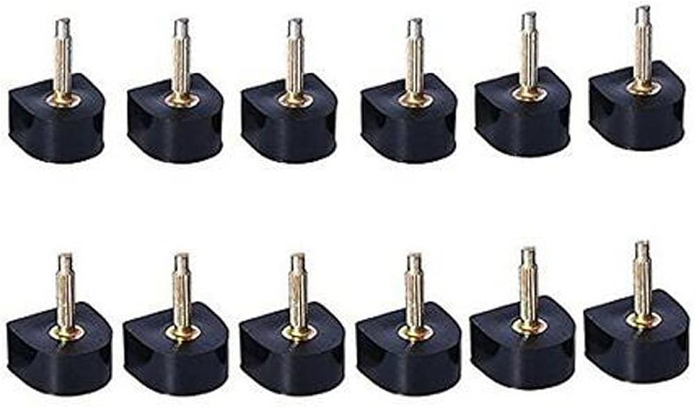 6 Pairs Black Durable Ushape Heel Tips Replacement High Heel Caps Protectors Shoe Repair Tip