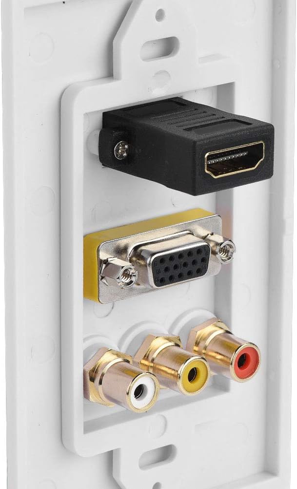 Socobeta Three in one Wall Socket Multi level Integrated Multimedia Panel with HDMI VGA Port - Image 5