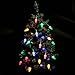 RECESKY C6 Christmas String Lights with Built-in Timer - 50 LED 18ft Faceted Bulb Battery String Lights - Fairy Lighting for Garden Bedroom House Wreath Xmas Christmas Tree Decorations - Multi Color