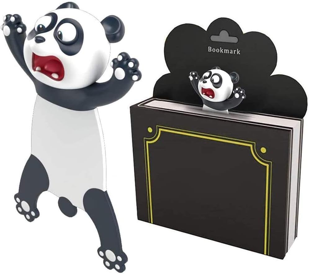 Jadeshay Bookmarks,Creative 3D Cartoon Funny Bookmark Animal Reading Book Marks for Kids Students Reading Presents Children's Animal Stationery Gifts