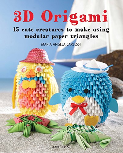 3D Origami: 15 cute creatures to make using modular paper triangles by Maria Angela Carlessi