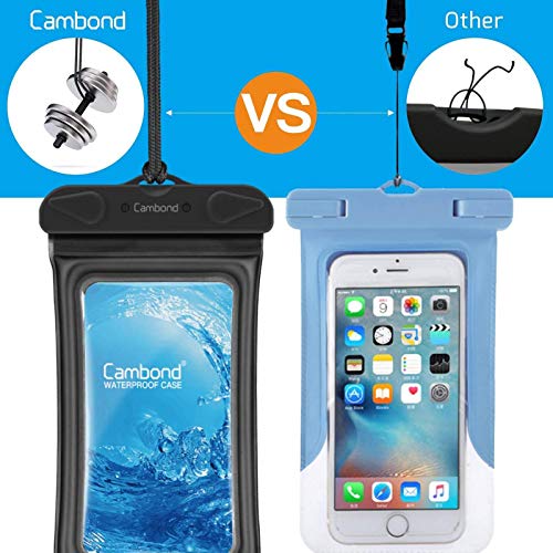 Cambond Waterproof Phone Case, 3 Pack Floating Waterproof Phone Pouch