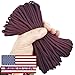 Paracord Wild Plumb Maroon 50 ft. Hank, 7 Internal Strands, 550 Lb. Break Strength. Military Survival Parachute Cord for Bracelets & Projects. Guaranteed Made In US. Includes 2 eBooks.