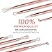 Blackhead Remover Kit,Rose Gold Stainless Steel Gilding Comedone Extractor Tool,Anti-microbial Double-side,Treatment for Blemish, Whitehead Popping,4 PCS