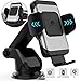 ZeeHoo Wireless Car Charger,10W Qi Fast Charging Auto-Clamping Car Mount,Windshield Dash Air Vent Phone Holder Compatible iPhone 11/11 Pro Max/Xs MAX/XS/X/8/,Samsung S10/S9/S8 (Dark Silver)