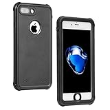 Nexgadget iPhone 7 Waterproof Case, CONQUEROR Series Drop-proof Dirtproof Snow-proof Protective Case Underwater IP68 Waterproof Case for iPhone 7 cover 4.7 Inch (black)