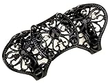 Angel Jewelry Women's Crystal Double Finger Armor Knuckle Ring Adjustable