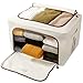 Lifewit Large Capacity Under Bed Storage Bag Oxford Fabric Clothes Storage Bags for Comforters, Blankets, Bedding, Duvets, Clothes, Quilts, Pillows, Sweaters (LF233030)