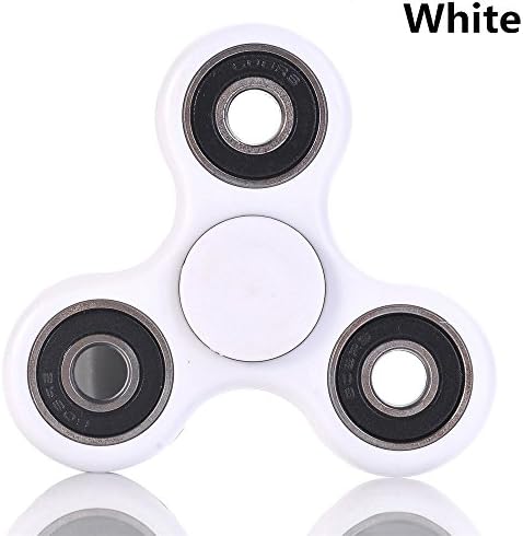 EDSUM Fidget Spinner,Finger Spinner,Fingertip Gyro,Hand Spinner Toy by King Fidget,Fast Bearing EDC Focus Toy for Killing Time Relieves Stress, Anxiety And Relax for Children and Adults (White)