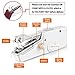 Portable Sewing Machine, Mini Cordless Handheld Electric Sewing Machine, Quick Handy Stitch Tool for Fabric, Clothing, Kids Cloth Home Travel Use