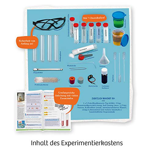 KOSMOS 642518 C1000 Chemielabor, Basis-Laborausstattung, Chemie für Kinder ab 10 Jahre, Basislehrgang… – Bild 4