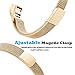 For Fitbit Alta HR and Alta Bands, Maledan Stainless Steel Milanese Loop Metal Replacement Accessories Bracelet Strap with Unique Magnet Lock for Fitbit Alta HR and Alta Large Small