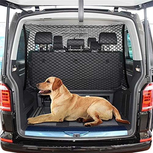 Dog Car Net Barrier, Dual Layer Vehicles Pet Divider Net, Adjustable