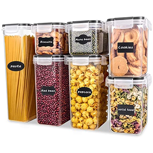 Cereal Containers Storage, EZYDAYYI Set of 7 Airtight Food Storage