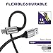 Hicober USB Type C Cable Fast Charging, 5A USB C Cable Charge, Type C Charger Cord Compatible with Samsung Galaxy S10 S9 S8 Note 9 8 Pixel 3 GoPro USB C devices-2Pack 6.6ft(Nylon Braided)