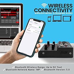 Pyle Professional Wireless DJ Audio Mixer