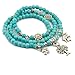 2in1 Tibetan Silver Life Tree Elephant Charm December Faux Birth Stone Bracelet Necklace Fashion N12