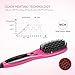 Trèsutopia Ionic Hair Straightening Brush with Fast Heated MCH Technology, Anti-Scald and Temperature Lock Function, 265 °F - 450 °F, 100-240 V Worldwide Voltage (Hot Pink)