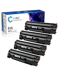 LxTek - Cartucho de tóner compatible 83A CF283A M201dw M225dw para HP 83A CF283A utilizado en impresora HP Laserjet Pro MFP M125nw M201dw M225dw M201n M125a M127fn M127fw M225dn (4 negros, alto rendimiento)