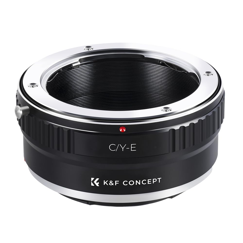 K&F CONCEPT CY-NEX Lens Mount Adapter Contax/Yashica CY to Sony NEX alpha E-mount E Adapter Ring Camera Bayonet