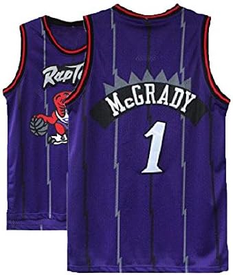Kedelac Men's McGrady Retro Jerseys Tracy Blue Athletics Jersey Toronto Basketball #1 Jersey (XXL)