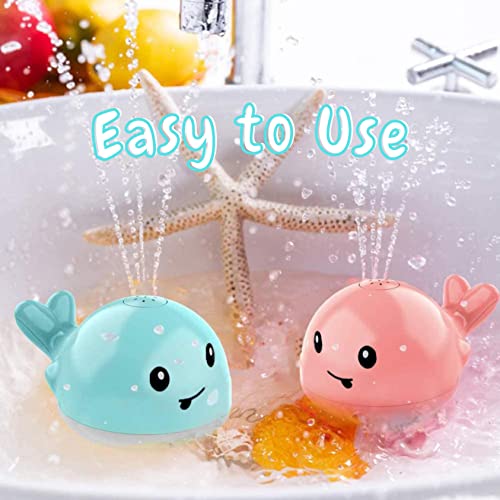 Rechargeable Light Up Bath Toys, Bath Whale Sprinkle, Baby Water Toys
