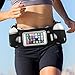 iRainy Neoprene Water-Proof Hydration Running Belt W Touchscreen Zipper Pockets Fitness Workout Belt with Two 12oz BPA-Free Leak-Proof Water Bottles Belt Fits All Smartphones (Water Bottle Belt)