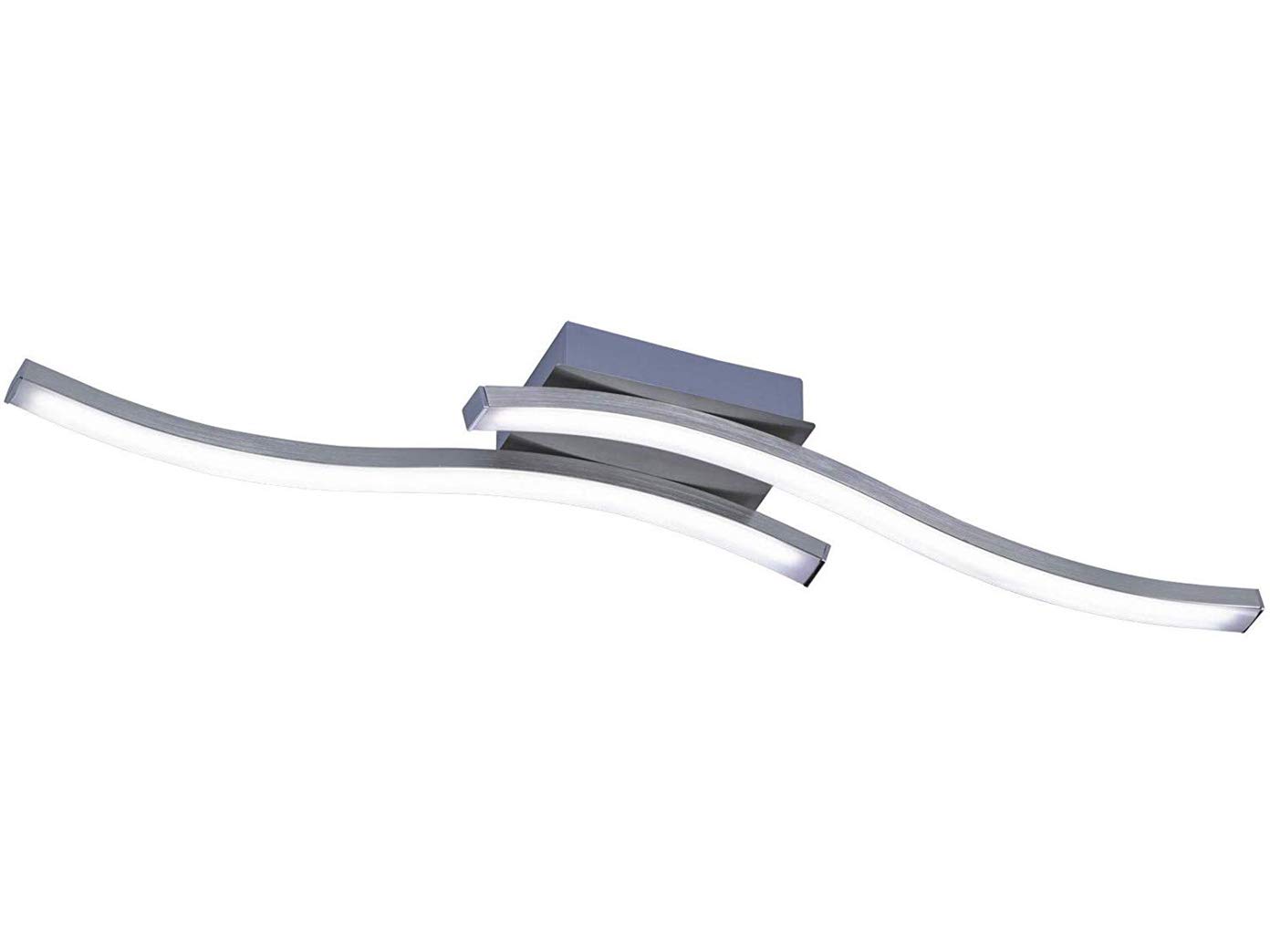 Reality Leuchten Route R62472107 LED Ceiling Light Matt Nickel 5 Watt Acrylic White