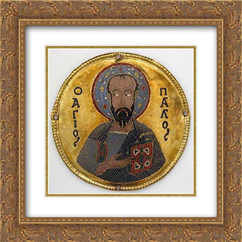 Byzantine Culture - 20x20 Gold Ornate Frame and Double Matted Museum Art by Museum Prints Titled: Me